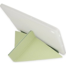 Öz Teknoloji Oztek  Samsung Galaxy T737 Tab S7 Fe 12.4 Kılıf Kalemlikli Mars Tablet Kılıfı - Açık Yeşil 5