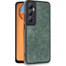 Öz Teknoloji Oztek  Realme C65 Kılıf Aras Deri Kapak - Koyu Yeşil 525419