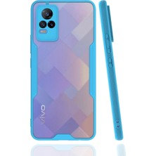 Öz Teknoloji Oztek  Vivo V21E Kılıf Platin Silikon - Mavi 525419