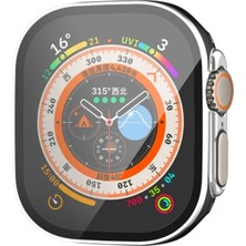 Öz Teknoloji Oztek  Apple Watch Ultra 49MM Legend Camlı Kasa Ekran Koruyucu - Siyah-Gümüş 525419