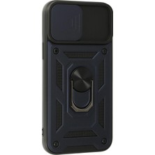 Öz Teknoloji Oztek  Iphone 13 Pro Kılıf Pars Lens Yüzüklü Silikon - Lacivert 525419