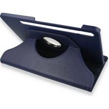Öz Teknoloji Oztek  Samsung Galaxy X800 Tab S8 Plus 12.4 Kılıf 360 Tablet Deri Kılıf - Lacivert 525419