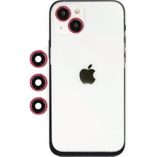 Öz Teknoloji Oztek  Iphone 14 Shine Kamera Lens - Kırmızı 525419