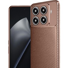 Öz Teknoloji Oztek  Xiamoı Mi 15T Pro Auto Focus Karbon Kapak - Kahverengi 525419