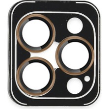 Öz Teknoloji Oztek  Iphone 16 Pro Max Pvd Metal Kamera Lens - Gold 525419