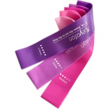 Feyza Design 3'lü Pembe Aerobik Bant Seti, Sağlıklı Egzersiz ve Esneklik Için