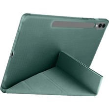 Öz Teknoloji Oztek  Samsung Galaxy X510 Tab S9 Fe 11 Kılıf Kalemlikli Mars Tablet Kılıfı - Koyu Yeşil 52541
