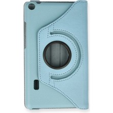 Öz Teknoloji Oztek  Huawei Mediapad T3 7 Kılıf 360 Tablet Deri Kılıf - Turkuaz 525419