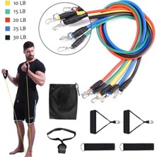 Feyza Design 5'li Esneme ve Egzersiz Lastiği Seti, Güç ve Esneklik Artırıcı Aletler