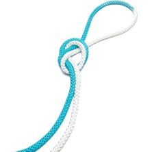 Feyza Design Ritimli Jimnastik Atlama Ipi Beyaz ve Mavi, Hafif ve Dayanıklı Spor Aleti