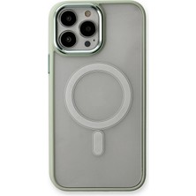 Öz Teknoloji Oztek  Iphone 14 Pro Max Kılıf Room Magneticsafe Silikon - Su Yeşili 525419