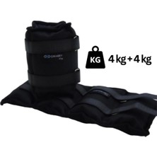 Feyza Design El ve Ayak Bilek Ağırlık Seti 8 Kg, Siyah, Dayanıklı ve Kullanışlı