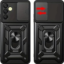 Öz Teknoloji Oztek  Samsung Galaxy S24 Fe Pars Lens Yüzüklü Silikon - Siyah 525419