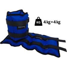 Feyza Design El ve Ayak Bilek Ağırlığı, 8 kg Toplam, Mavi, 2 Adet, Spor ve Egzersiz Seti