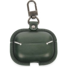 Öz Teknoloji Oztek  Airpods 3 (3.nesil) Çanta Deri Kılıf - Haki Yeşil 525419