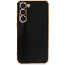 Marsilyan  Samsung Galaxy S23 Kılıf Volet Silikon - Siyah