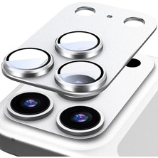 Ceptex Iphone 17 Pro Çerçeveli Safir Tam Koruma Kamera Lens Koruyucu Cam