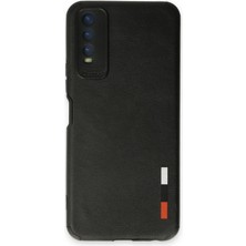 Marsilyan  Vivo Y11S Kılıf Loop Deri Silikon - Siyah