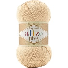 Alize Diva Merserize Ince El Örgü Ipi Yazlık Bluz Dantel Ipi 1 Adet