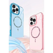 Marsilyan  Apple iPhone 16 Pro Live Diamond Magsafe Kapak - Yeşil