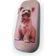 Karahanbey Kalemlik Kutusu Fermuarlı Kabartmalı Köpek Desenli