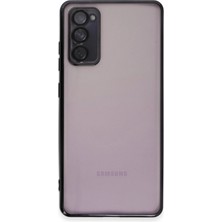 Marsilyan  Samsung Galaxy S20 Fe Kılıf Razer Lensli Silikon - Siyah