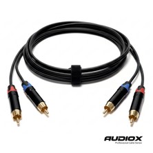 AUDIOX 2x Rca Erkek → 2x Rca Erkek Ses Kablosu | Rca To Rca | Stereo Seslendirme ve Bağlantı Kablosu
