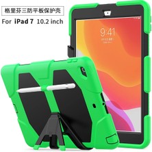 Marsilyan  iPad 10.2 (7.nesil) Kılıf Griffin Tablet Kapak - Yeşil