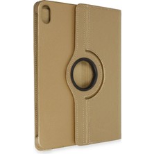 Marsilyan  iPad 2022 10.9 (10.nesil) Kılıf 360 Tablet Deri Kılıf - Gold