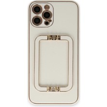 Newface Iphone 12 Pro Max Kılıf Coco Elit Kapak - Beyaz