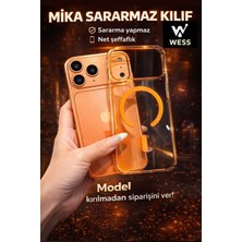 Wess 17 Pro Max Kozmik Turuncu Mika Sararmaz | Magsafe Uyumlu Kılıf.