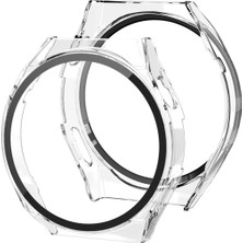 Marsilyan  Huawei Watch Gt3 Pro 46MM Dota Camlı Kasa Ekran Koruyucu - Şeffaf