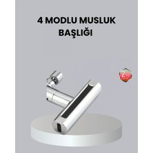 Marsilyan Abs Pirinç Alaşımlı Musluk Başlığı 4 Modlu 360° Dönebilen Ve Ekonomik