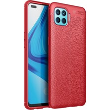 Newface Oppo Reno 4 Lite Kılıf Auto Focus Kapak - Kırmızı