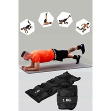 Feyza Design 1 kg Siyah Konforlu El ve Ayak Ağırlığı, Sağlıklı Egzersiz Seti