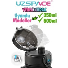 Feyza Design Uyumlu 350-500ML Siyah Yedek Kapak, Uzspace ile Güvenle Kullanım