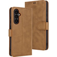 Newface Samsung Galaxy S25 Fe Trend S Plus Kapaklı Kılıf - Taba