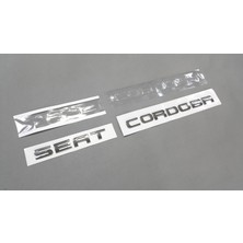 Fabrikasyon Seat Cordoba 6k 6l 1998-2010 Bagaj Yazısı Takım Krom