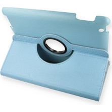 Marsilyan  iPad 4 9.7 Kılıf 360 Tablet Deri Kılıf - Turkuaz