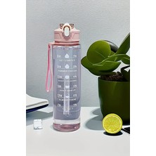 Feyza Design 900 ml Motivasyon Matara - Okul, Gezme ve Koşu Için Ideal Su Şişesi