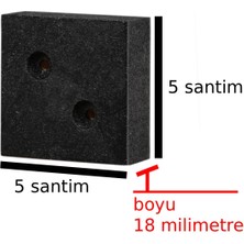 X-Perk Masa Sandalye Koltuk Sehpa Kanepe Ünite Ayak Yükseltici Yükseltme Takoz Boy 18 Milim Siyah Renk