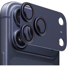 Ceptex Iphone 17 Pro Max Çerçeveli Safir Tam Koruma Kamera Lens Koruyucu Cam