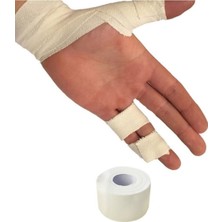 Feyza Design Fiksasyon ve Destek Için 3.8cm x 10M Beyaz Sporcu Bandı