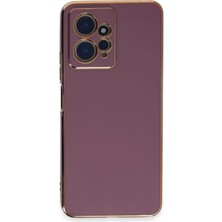 Marsilyan  Xiaomi Redmi Note 12 4g Kılıf Volet Silikon - Mor