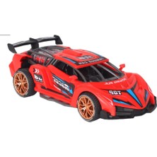 Karahanbey Sürtmeli Sesli Işıklı Spor Arabalar 18 cm - Kırmızı (Lisinya)