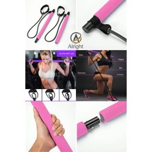 Feyza Design Çok Amaçlı Egzersiz ve Jimnastik Çubuğu, Taşınabilir Direnç Lastiği