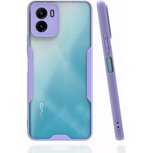 Newface Vivo Y15S Kılıf Platin Silikon - Lila