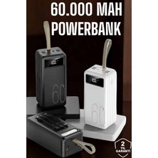 Powerbank 60.000 Mah Dijital Göstergeli 4 Portlu Taşınabilir