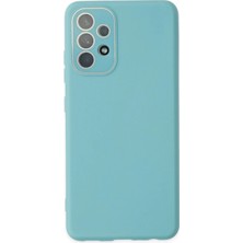 Newface Samsung Galaxy A53 5g Kılıf Lansman Glass Kapak - Turkuaz