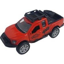 Karahanbey Çek Bırak Metal Arazi Aracı 13 cm - Kırmızı (Lisinya)